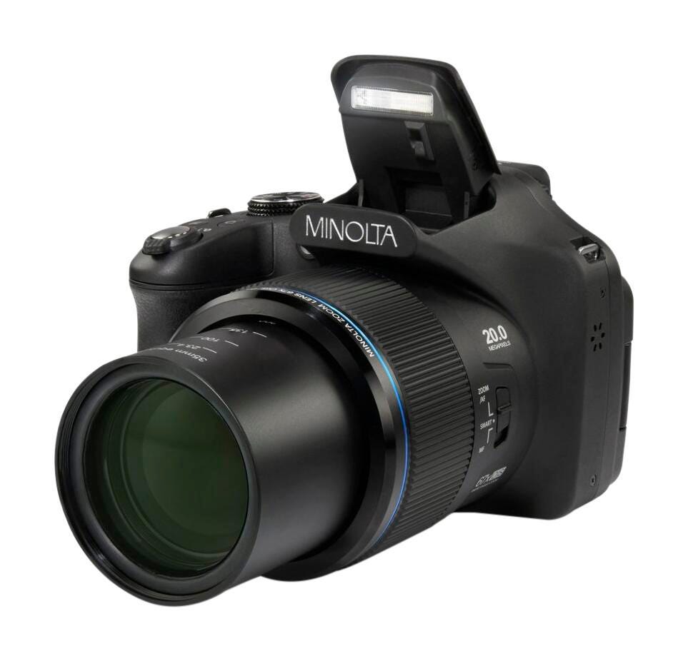 MINOLTAのカメラ Minolta MN67Z FHD Bridge Camera, 20 MP, 67x Optical Zoom, Wi-Fi